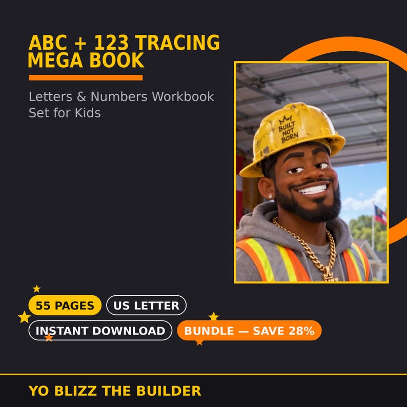 ABC + 123 Tracing MEGA Book (Bundle) cover