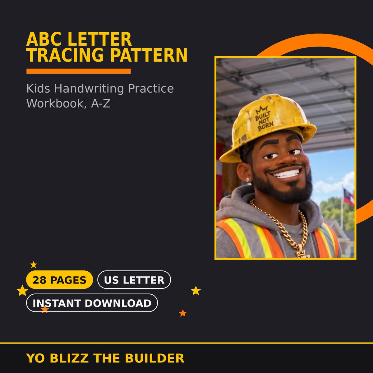 ABC Letter Tracing Pattern Book cover