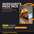 Worksheets Mega Pack Bundle cover
