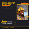 School Behavior Report Pack cover