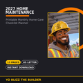 2027 Home Maintenance Calendar cover